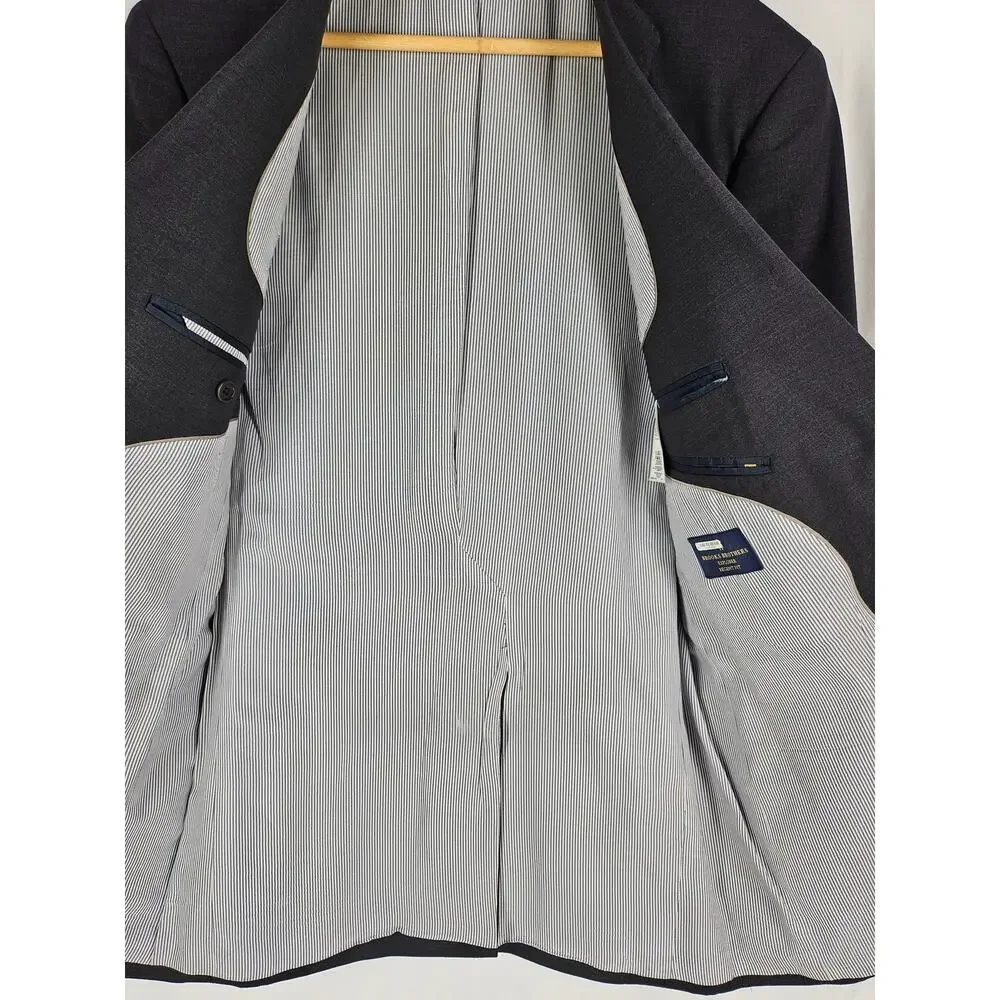 BROOKS BROTHERS EXPLORE REGENT FIT MEN'S GRAY SUIT COAT SIZE 40 LG